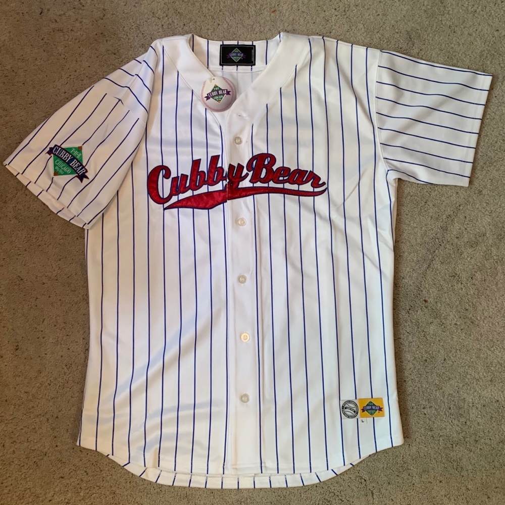 Authentic Cubby Bear Jersey Large Chicago Cubs